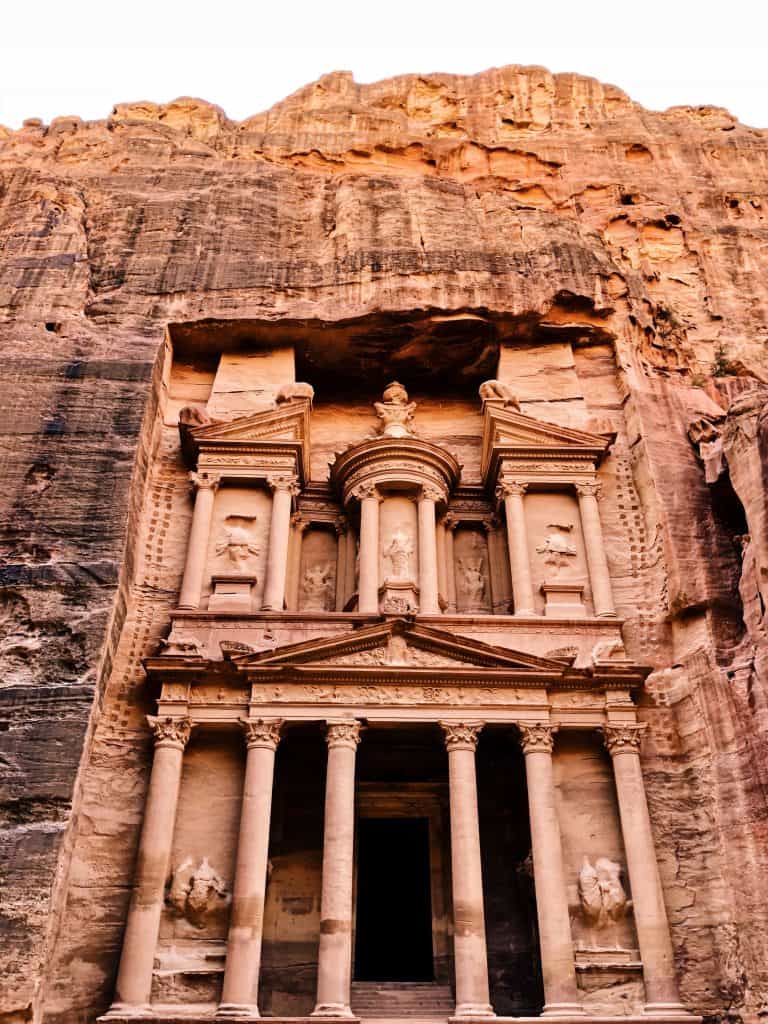 famous archaeological site of Petra: Jordan