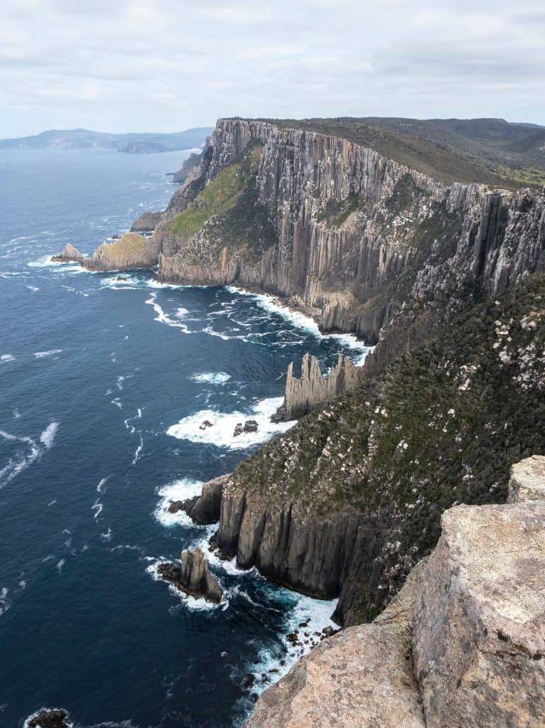 Tasmania cliffs and ocean